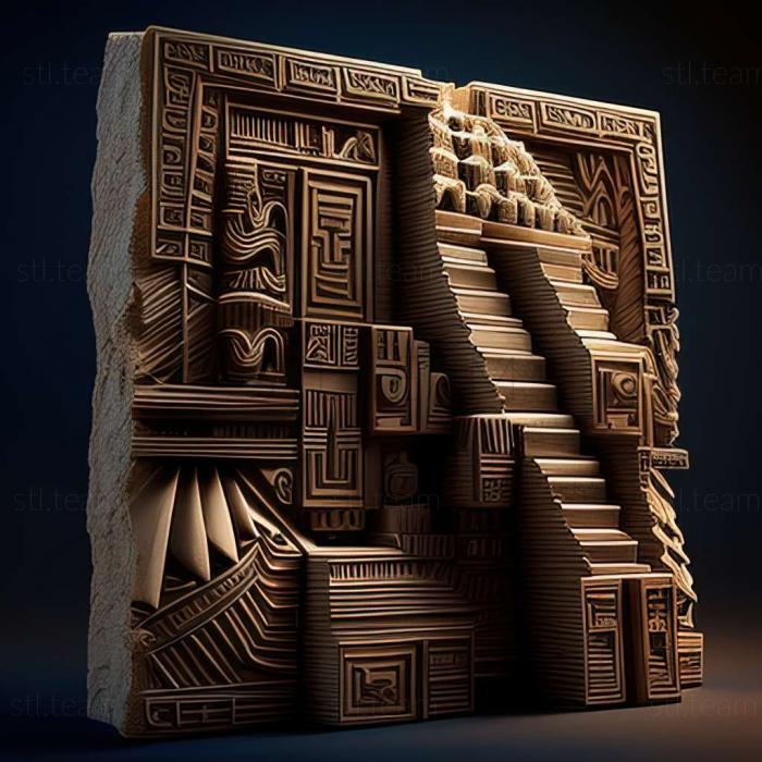 3D model Ziggurat game (STL)
